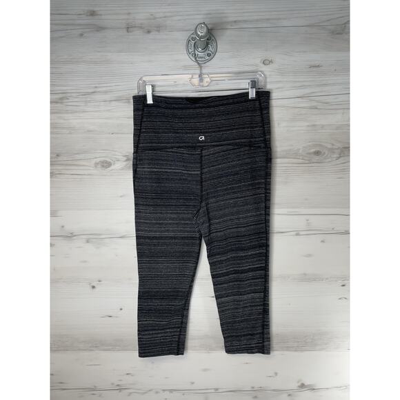 GapFit Capri Leggings Womens Medium Black Space Dye GFast Performance Cotton - Picture 5 of 9